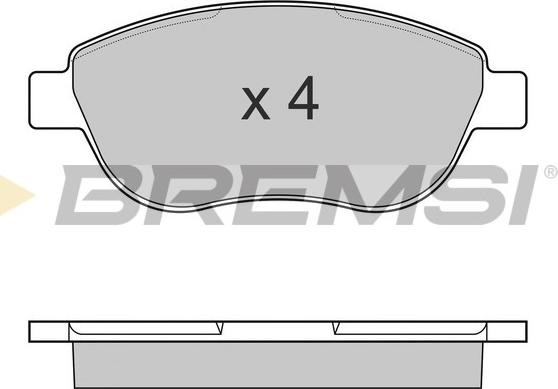 Bremsi BP3145 - Гальмівні колодки, дискові гальма avtolavka.club