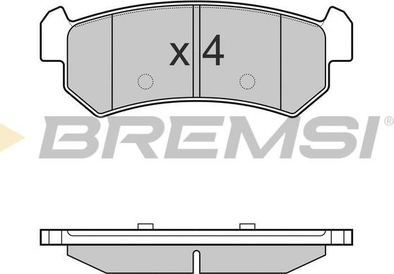 Bremsi BP3148 - Гальмівні колодки, дискові гальма avtolavka.club