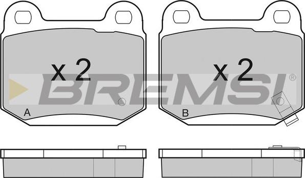 Bremsi BP3159 - Гальмівні колодки, дискові гальма avtolavka.club
