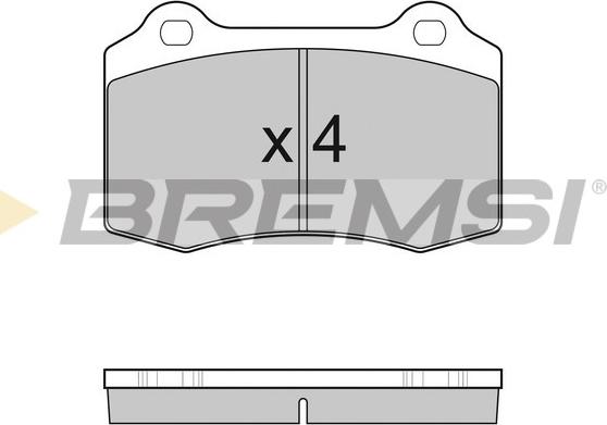 Bremsi BP3155 - Гальмівні колодки, дискові гальма avtolavka.club