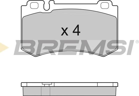 Bremsi BP3164 - Гальмівні колодки, дискові гальма avtolavka.club