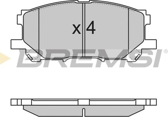 Bremsi BP3168 - Гальмівні колодки, дискові гальма avtolavka.club