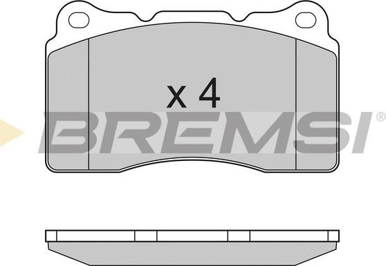 Bremsi BP3167 - Гальмівні колодки, дискові гальма avtolavka.club