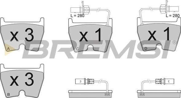 Bremsi BP3114 - Гальмівні колодки, дискові гальма avtolavka.club