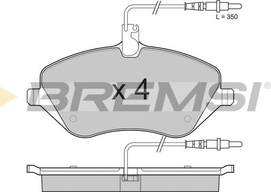 Bremsi BP3181 - Гальмівні колодки, дискові гальма avtolavka.club