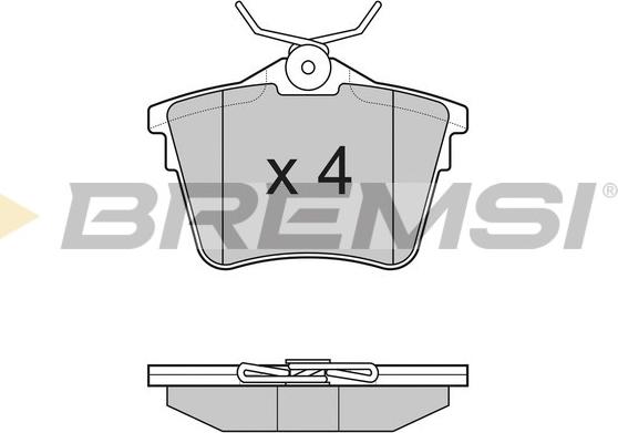 Bremsi BP3183 - Гальмівні колодки, дискові гальма avtolavka.club