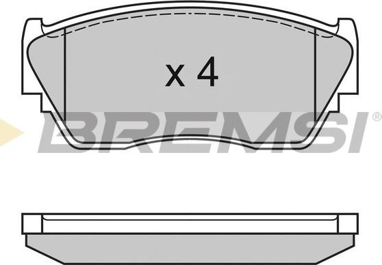 Bremsi BP3125 - Гальмівні колодки, дискові гальма avtolavka.club