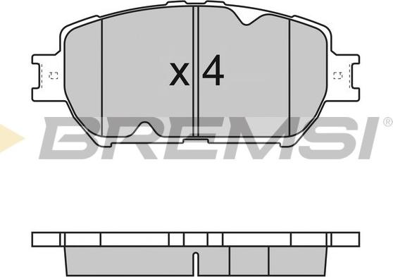 Bremsi BP3126 - Гальмівні колодки, дискові гальма avtolavka.club