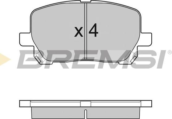 Bremsi BP3127 - Гальмівні колодки, дискові гальма avtolavka.club