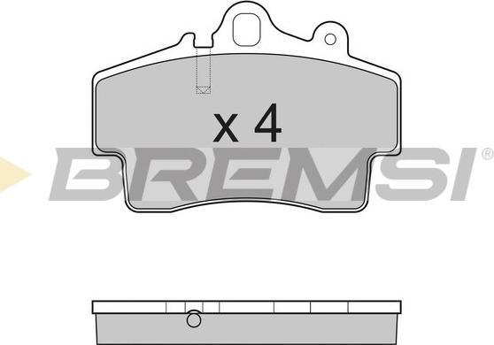 Bremsi BP3179 - Гальмівні колодки, дискові гальма avtolavka.club