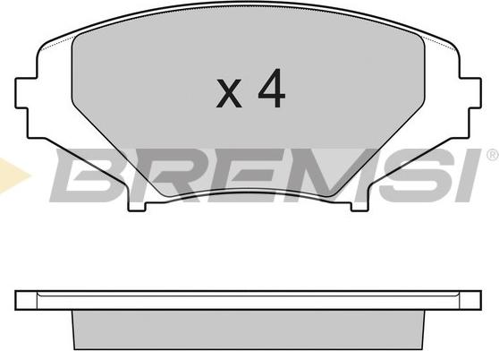 Bremsi BP3170 - Гальмівні колодки, дискові гальма avtolavka.club