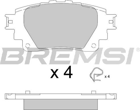 Bremsi BP3899 - Гальмівні колодки, дискові гальма avtolavka.club