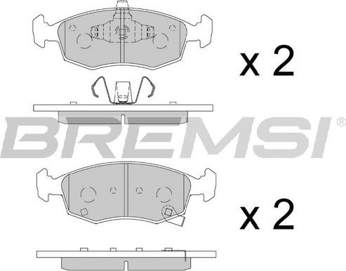 Bremsi BP3891 - Гальмівні колодки, дискові гальма avtolavka.club