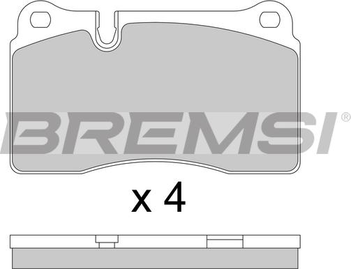 Bremsi BP3815 - Гальмівні колодки, дискові гальма avtolavka.club