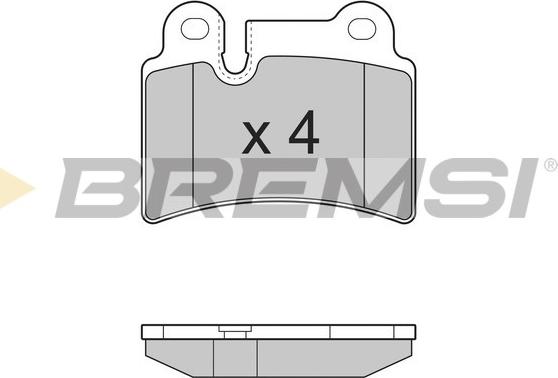 Bremsi BP3302 - Гальмівні колодки, дискові гальма avtolavka.club