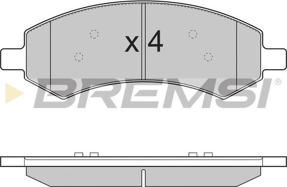 Bremsi BP3310 - Гальмівні колодки, дискові гальма avtolavka.club