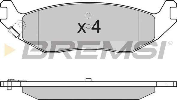 Bremsi BP3311 - Гальмівні колодки, дискові гальма avtolavka.club