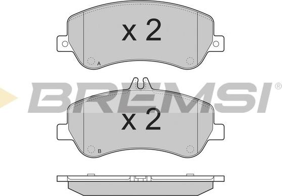 Bremsi BP3385 - Гальмівні колодки, дискові гальма avtolavka.club