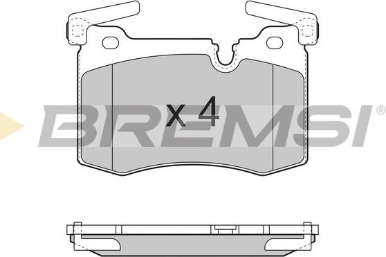 Bremsi BP3388 - Гальмівні колодки, дискові гальма avtolavka.club