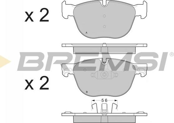 Bremsi BP3371 - Гальмівні колодки, дискові гальма avtolavka.club