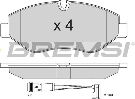 Bremsi BP3292 - Гальмівні колодки, дискові гальма avtolavka.club