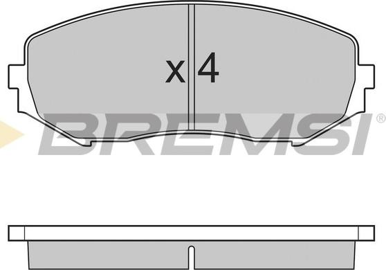 Bremsi BP3244 - Гальмівні колодки, дискові гальма avtolavka.club