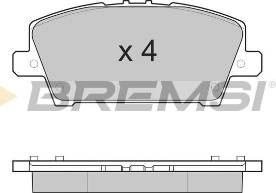 Bremsi BP3245 - Гальмівні колодки, дискові гальма avtolavka.club