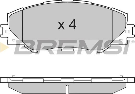 Bremsi BP3250 - Гальмівні колодки, дискові гальма avtolavka.club