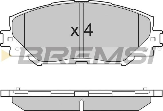 Bremsi BP3251 - Гальмівні колодки, дискові гальма avtolavka.club