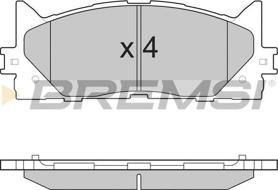 Bremsi BP3253 - Гальмівні колодки, дискові гальма avtolavka.club