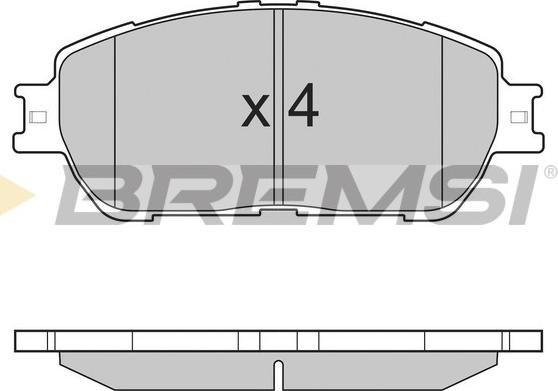 Bremsi BP3209 - Гальмівні колодки, дискові гальма avtolavka.club