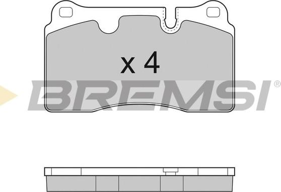 Bremsi BP3288 - Гальмівні колодки, дискові гальма avtolavka.club