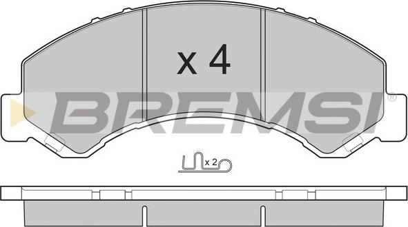 Bremsi BP3236 - Гальмівні колодки, дискові гальма avtolavka.club