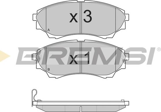 Bremsi BP3232 - Гальмівні колодки, дискові гальма avtolavka.club