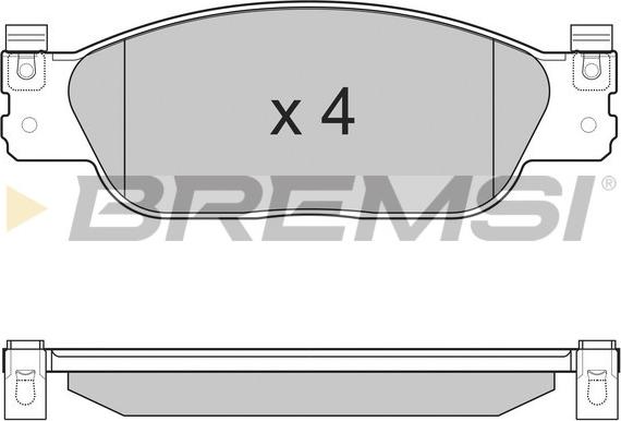 Bremsi BP3224 - Гальмівні колодки, дискові гальма avtolavka.club