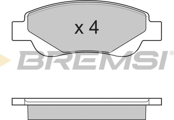 Bremsi BP3225 - Гальмівні колодки, дискові гальма avtolavka.club