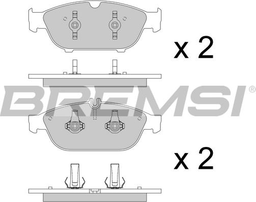 Bremsi BP3795 - Гальмівні колодки, дискові гальма avtolavka.club