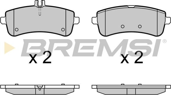 Bremsi BP3709 - Гальмівні колодки, дискові гальма avtolavka.club