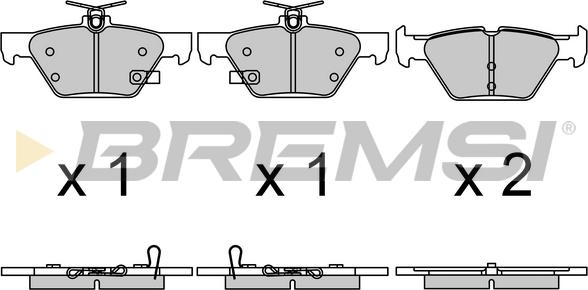 Bremsi BP3729 - Гальмівні колодки, дискові гальма avtolavka.club