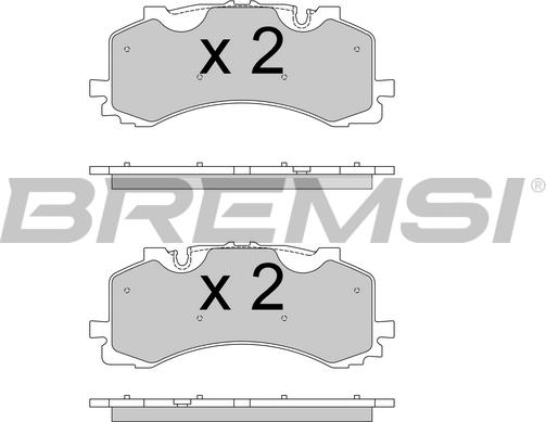 Bremsi BP3776 - Гальмівні колодки, дискові гальма avtolavka.club