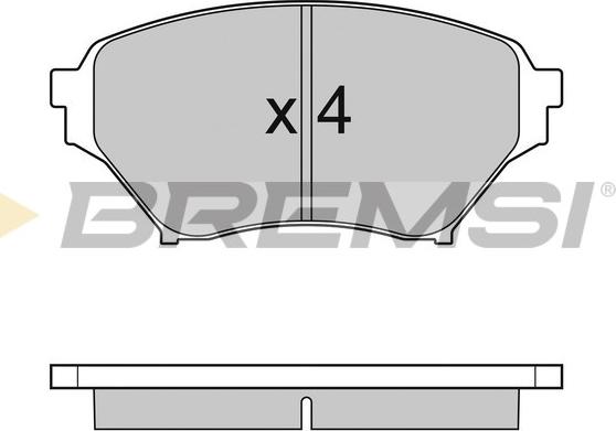 Bremsi BP2990 - Гальмівні колодки, дискові гальма avtolavka.club