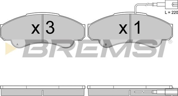 Bremsi BP2998 - Гальмівні колодки, дискові гальма avtolavka.club