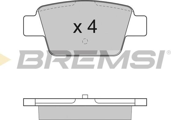 Bremsi BP2947 - Гальмівні колодки, дискові гальма avtolavka.club