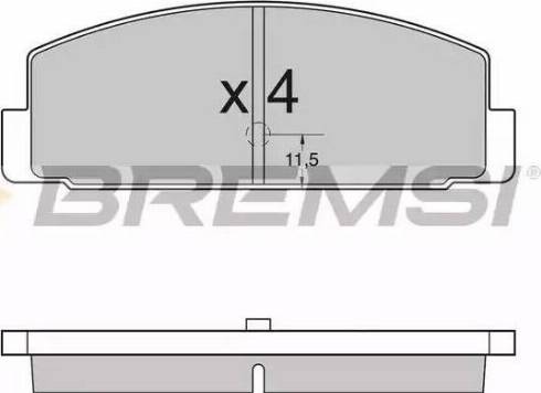 Bremsi BP2954 - Гальмівні колодки, дискові гальма avtolavka.club