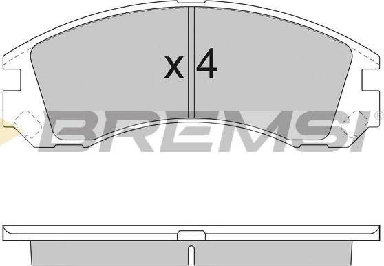 Bremsi BP2953 - Гальмівні колодки, дискові гальма avtolavka.club