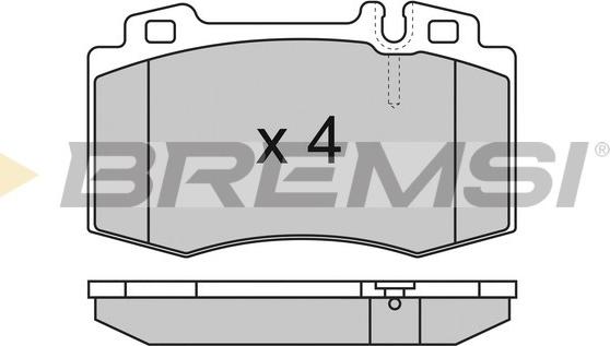 Bremsi BP2986 - Гальмівні колодки, дискові гальма avtolavka.club