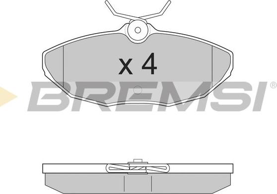 Bremsi BP2934 - Гальмівні колодки, дискові гальма avtolavka.club