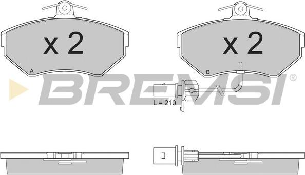 Bremsi BP2935 - Гальмівні колодки, дискові гальма avtolavka.club