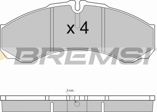 Bremsi BP2925TR - Гальмівні колодки, дискові гальма avtolavka.club