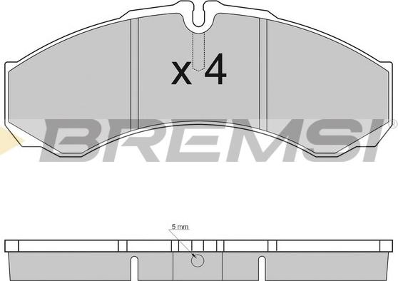 Bremsi BP2925 - Гальмівні колодки, дискові гальма avtolavka.club
